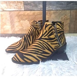 Steven by Steve Madden Animal Print Calf Hair Leather  Boots- Size 6.5 - NWOT